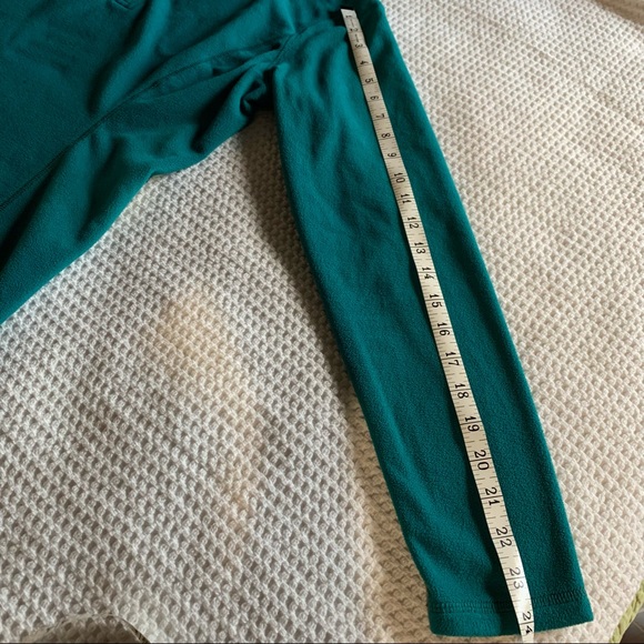 Eddie Bauer 1/4 Zip Long Sleeve Teal Fleece * Small - Picture 8 of 11